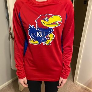 Long sleeve KU tee - Small